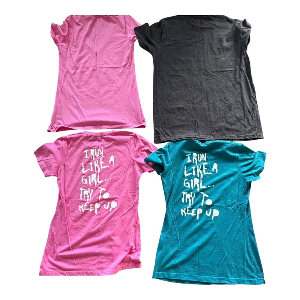 Womens Workout/Running T-Shirts & Tanks Bundle- 5k Foam Fest Mud Run Race Shirts - Picture 3 of 3